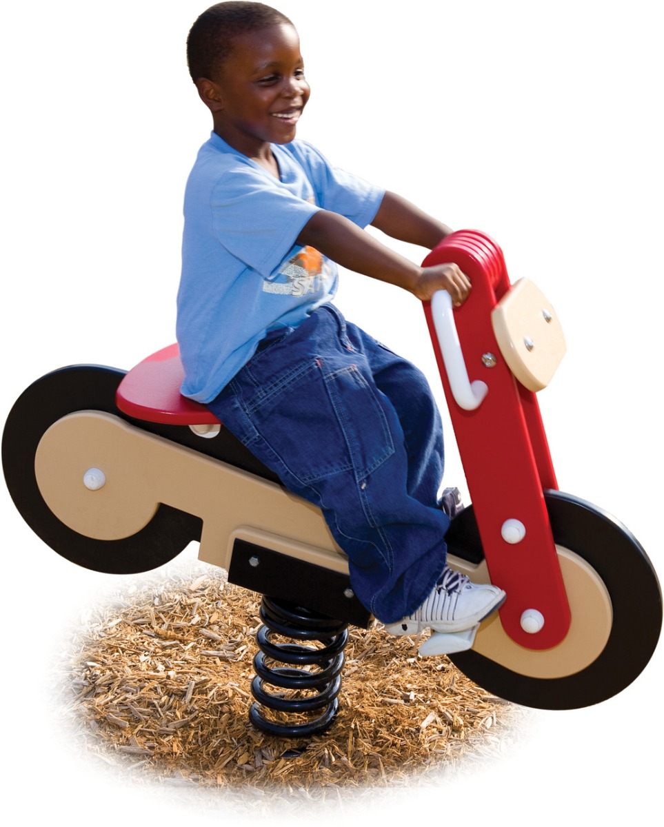 Motorcycle Spring Rider - Daycare Playground Equipment - American Parks Company