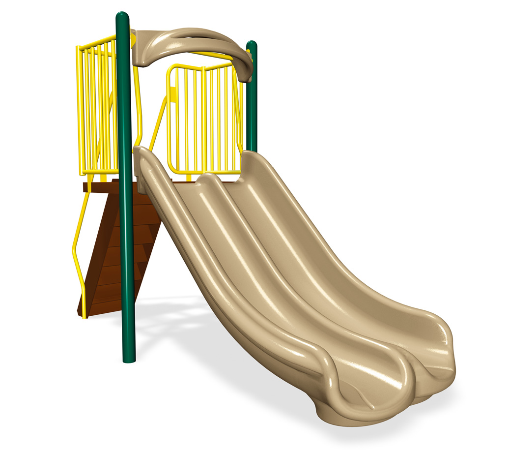 4' Double Velocity Slide | Freestanding Slides | American Parks Company