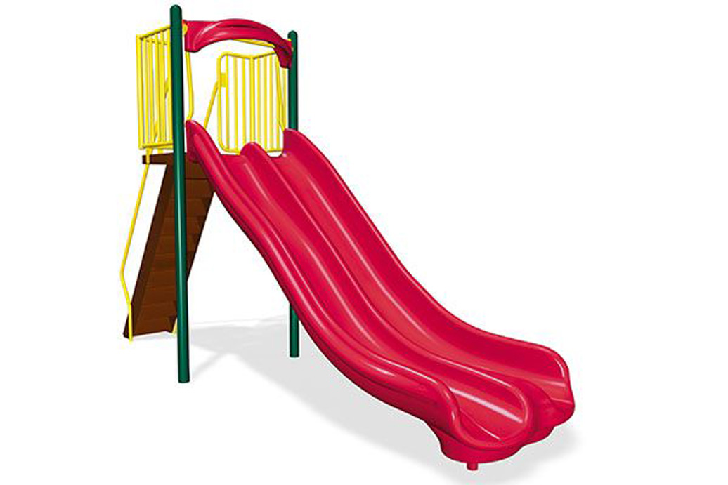 6' Double Velocity Freestanding Slide - Independent Play Products - American Parks Company