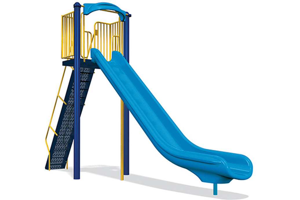 8' Single Velocity Freestanding Slide - Independent Play Products - American Parks Company