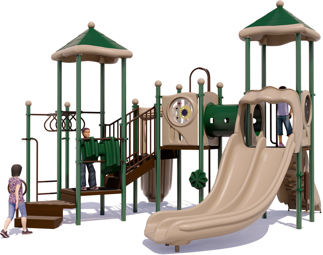 Twist & Shout Play Structure - Back View