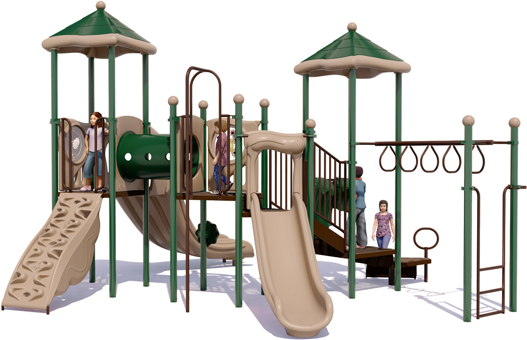 Twist & Shout Play Structure  - Front View
