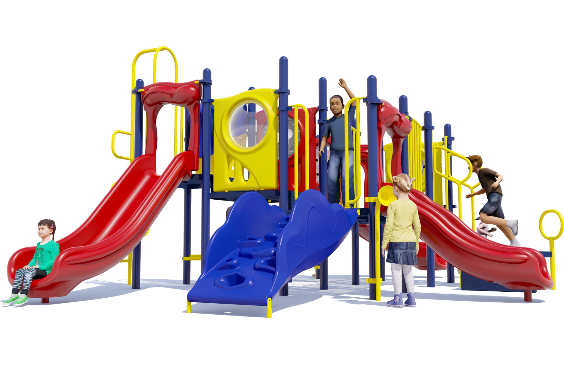 Grand Central Commercial Playground - Primary Color Scheme - Front View