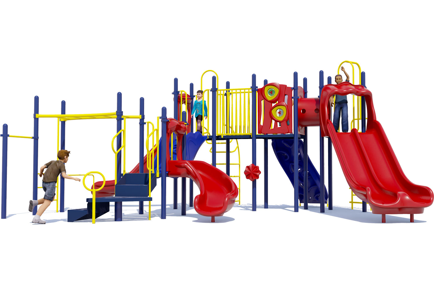 Cheer Delight Play Structure - Primary Colors - Front View