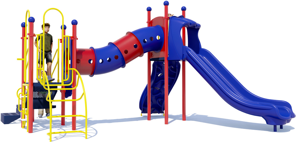 Dandy Dragon - Front View - Primary Colors - Commercial Playground Equipment