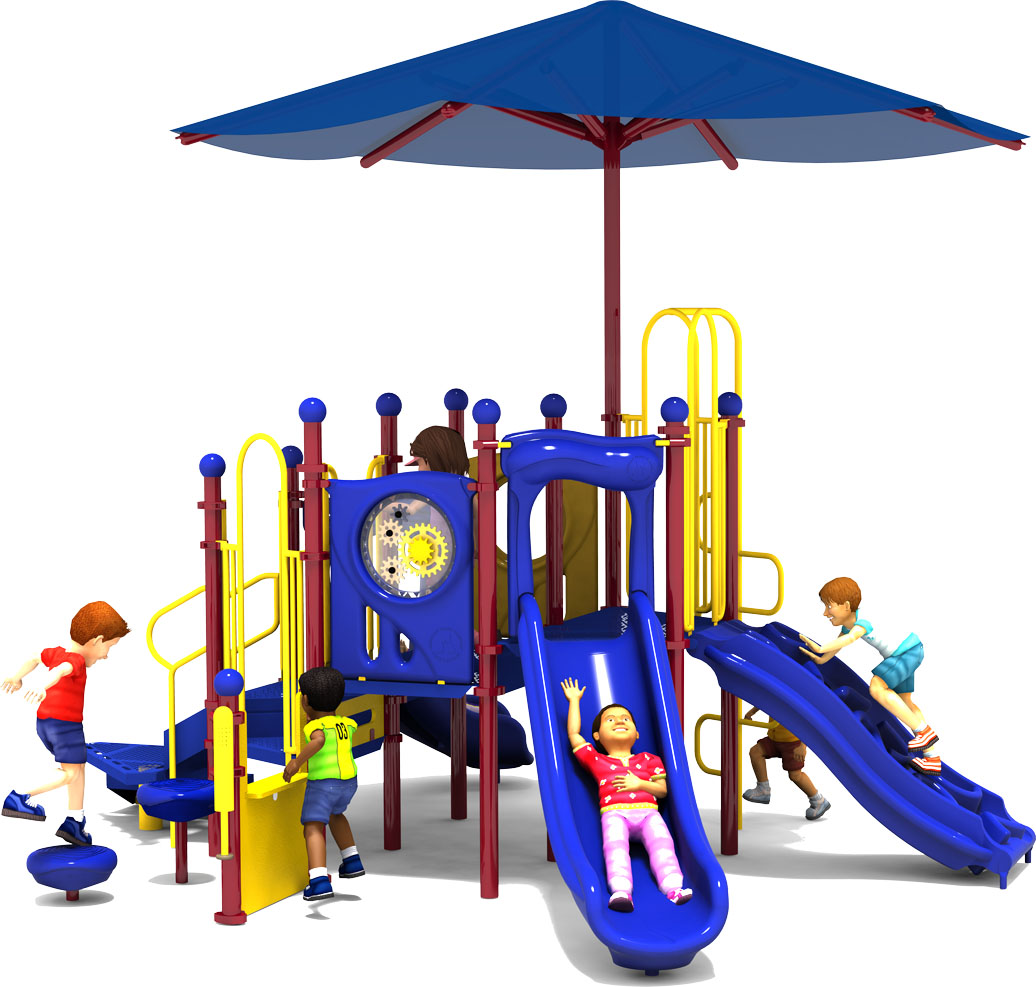 Tiddlywinks - Commercial Playground Equipment - Primary Colors - Front View