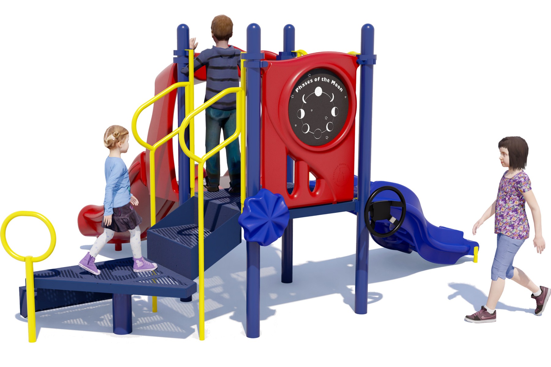 Magic Minnie Playground Structure - Primary Color Scheme - Back View