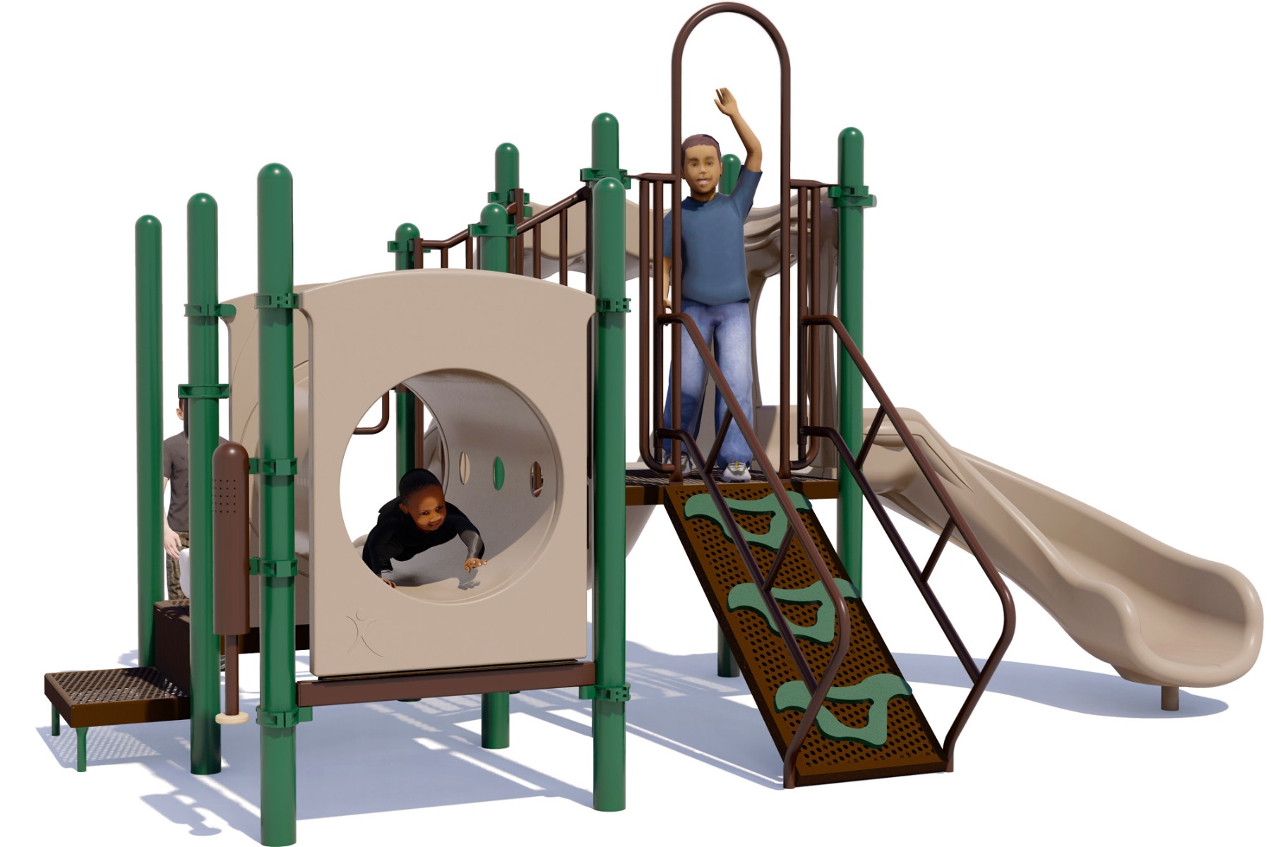 Deuces Wild - Commercial Play Structure - Rear