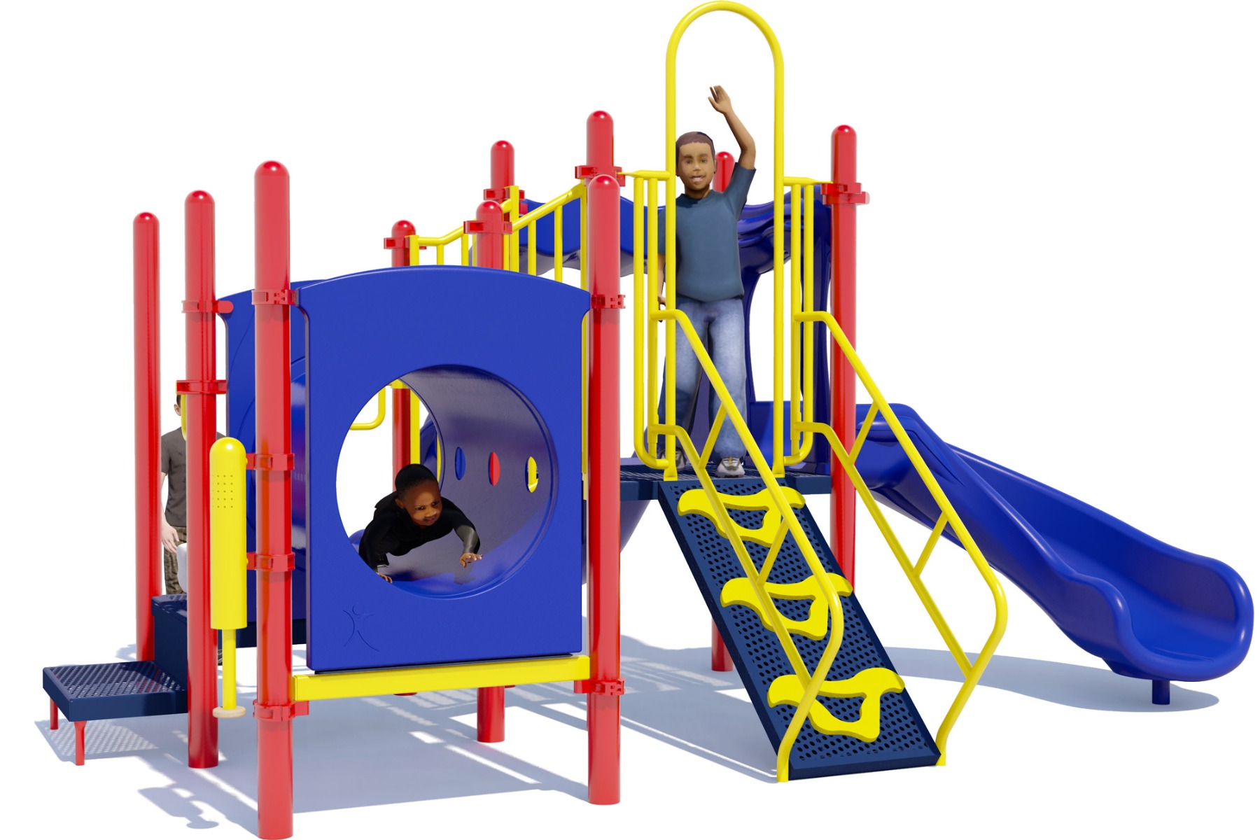 Deuces Wild - Commercial Play Structure - Rear