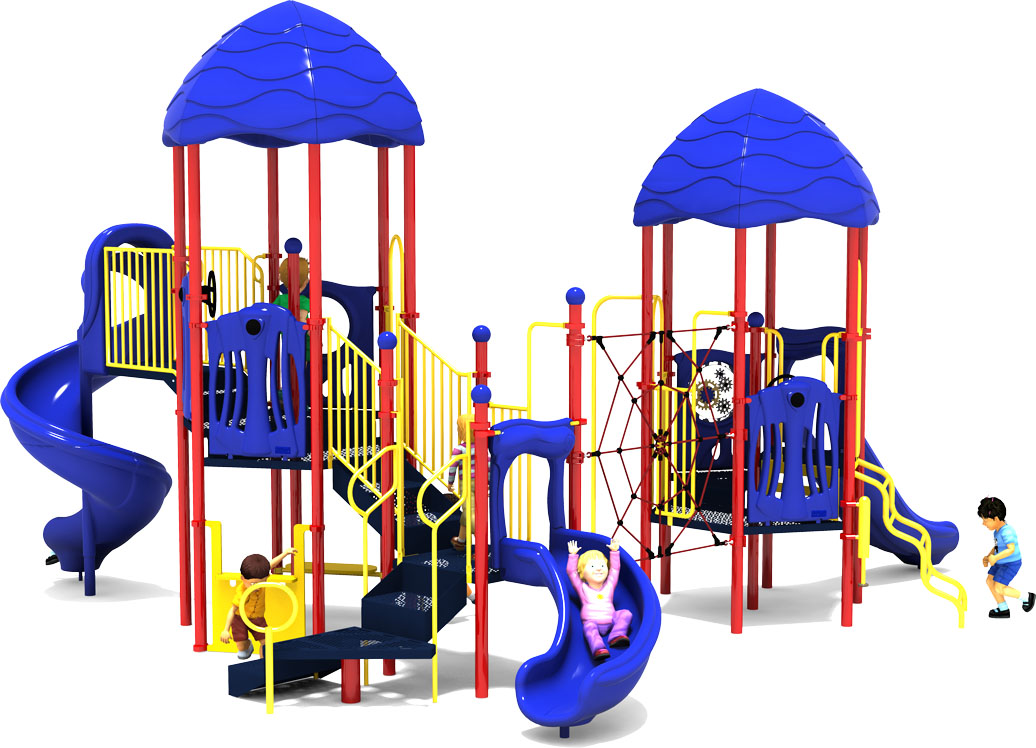 Round Robin - Commercial Play Structure - Primary Color Scheme - Front