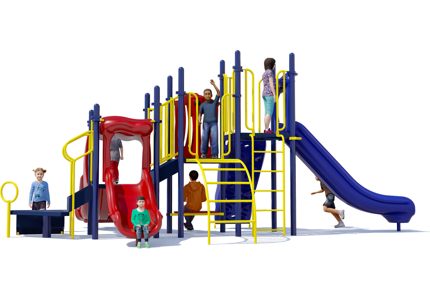 Bullseye Playground Structure - Rear View - Primary | American Parks Company