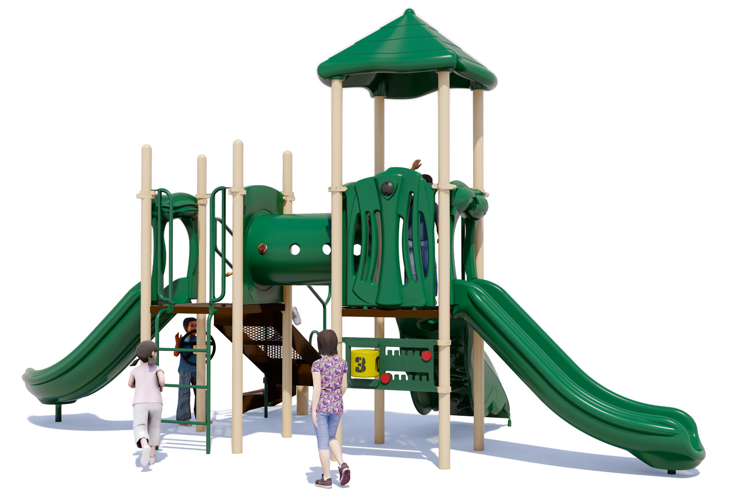 Play Date Playground - Natural Color Scheme - Front View