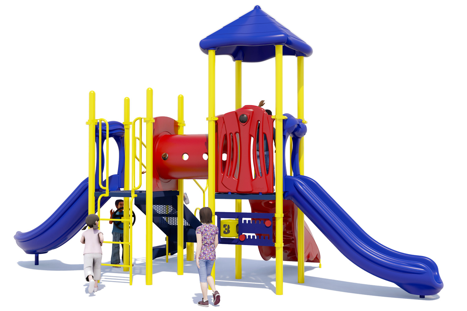 Play Date commercial playground designed for children ages 2-12