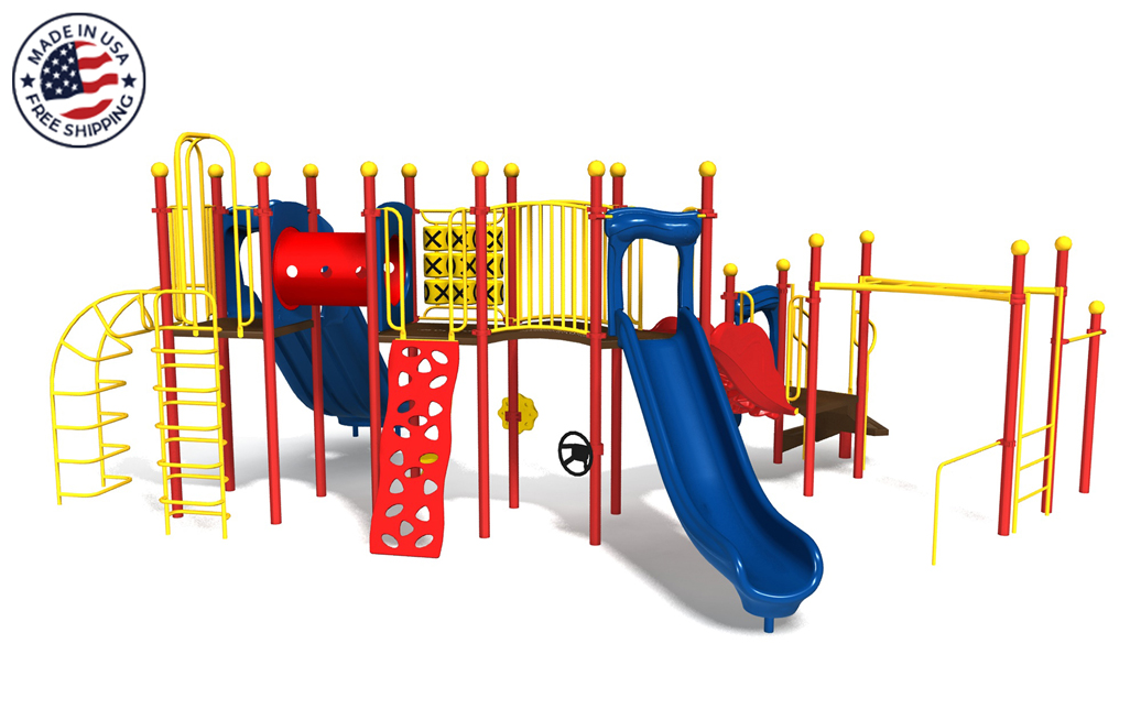 Rear View - Budget Playground Structure - American Parks Company