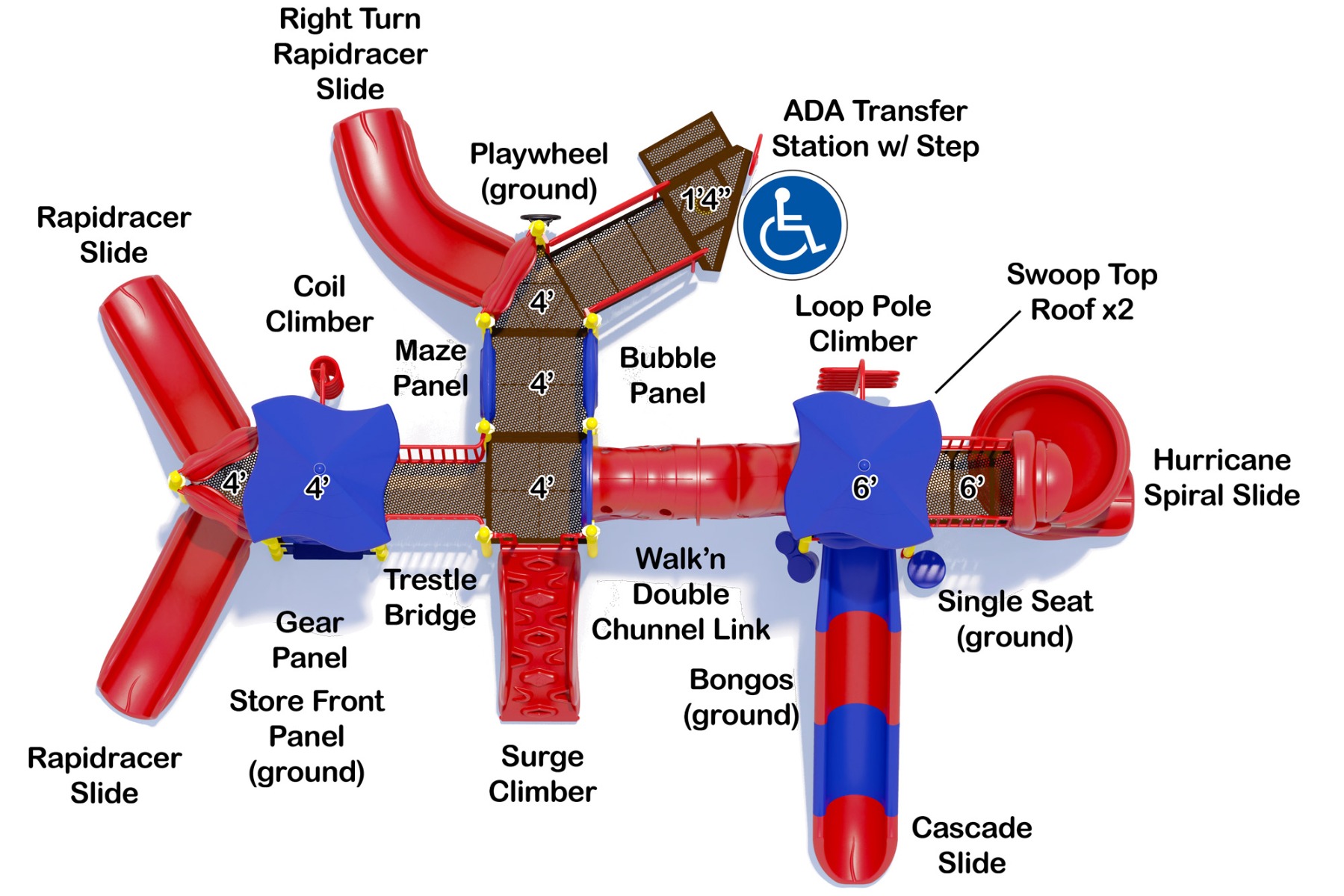 Top View - Value Boss Budget Playgrounds