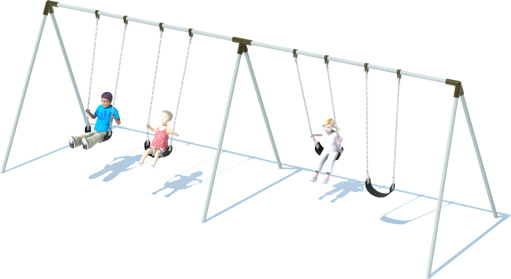 2 Bay Bi-pod Swing Frame | Swing Sets | American Parks Company