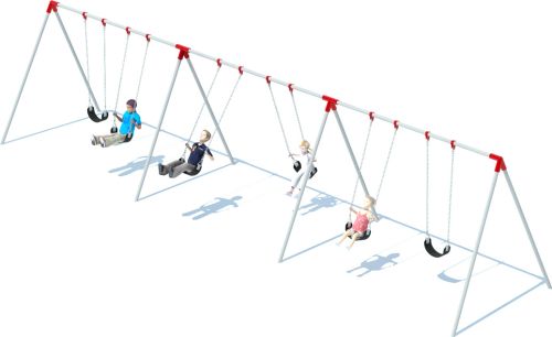 3 Bay Bi-pod Swing Frame | Swing Sets | American Parks Company