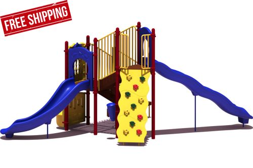 All-Star Budget Playground Equipment - primary Color Scheme - Front View