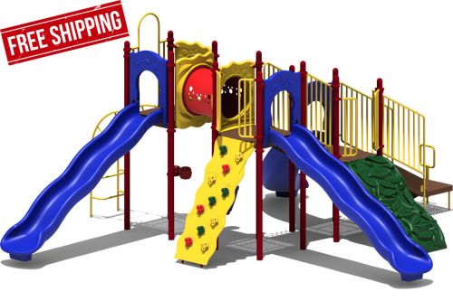 Coconut Garden - primary Color Scheme - Front View - Commercial Playground Equipment
