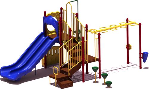 Good Catch - Primary Color Scheme - Front View - Commercial Playground Equipment
