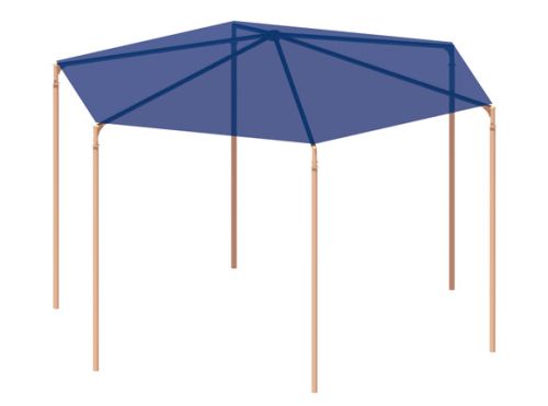 American Parks Company - Site Furnishings - Shade Structures - Hexagon