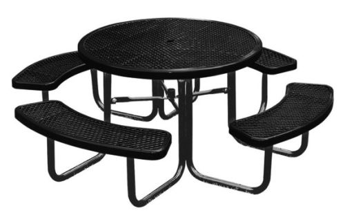 46" Round Expanded Metal Picnic Table - Commercial Playground Equipment - American Parks Company
