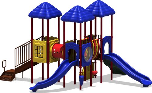 Scoreboard - Primary Color Scheme - Front View - Commercial Playground Equipment

