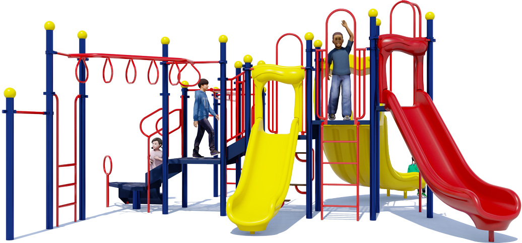 Monkey Maze - Commercial Playground Equipment - Primary Color - Front