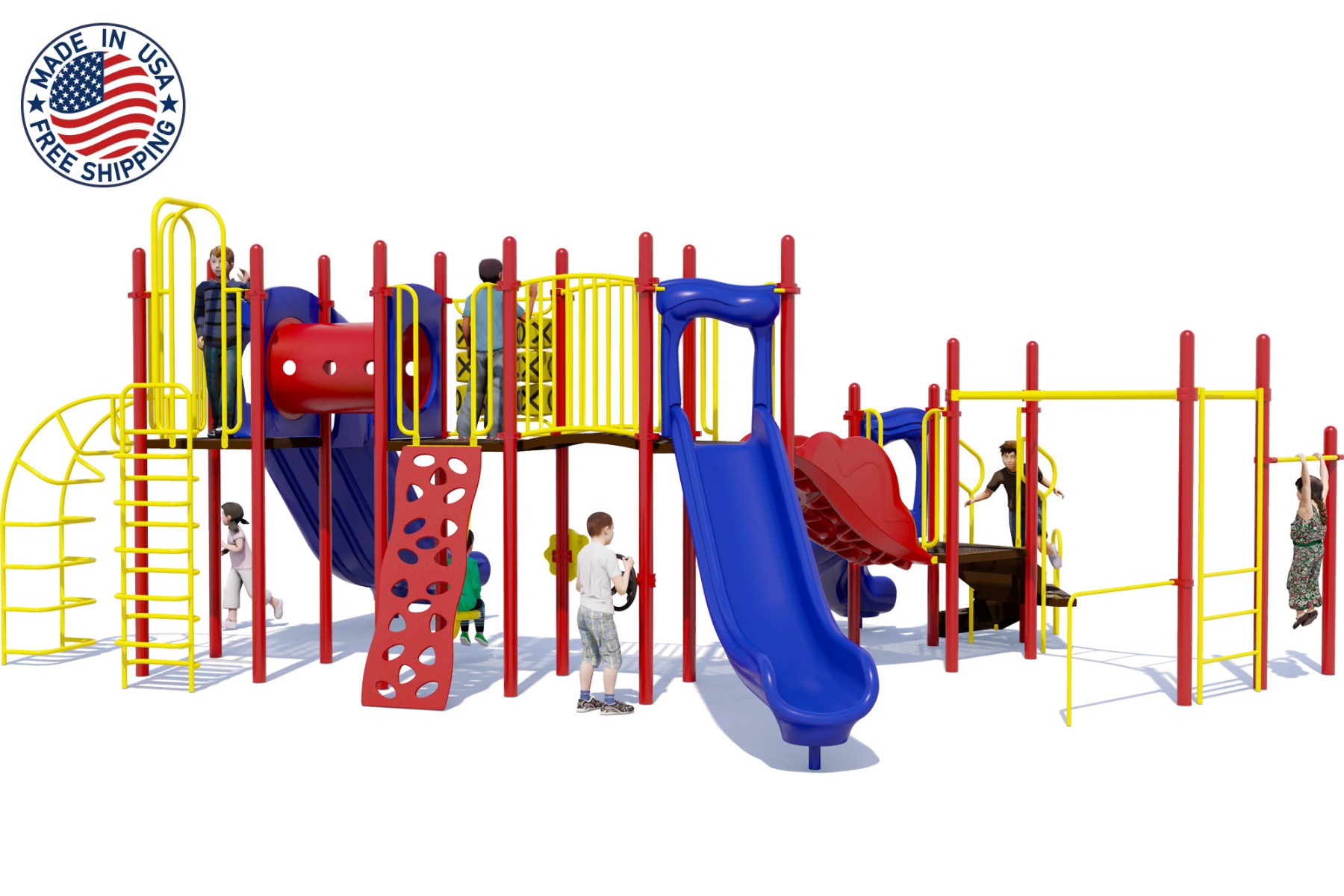 Rear View - Budget Playground Structure - American Parks Company