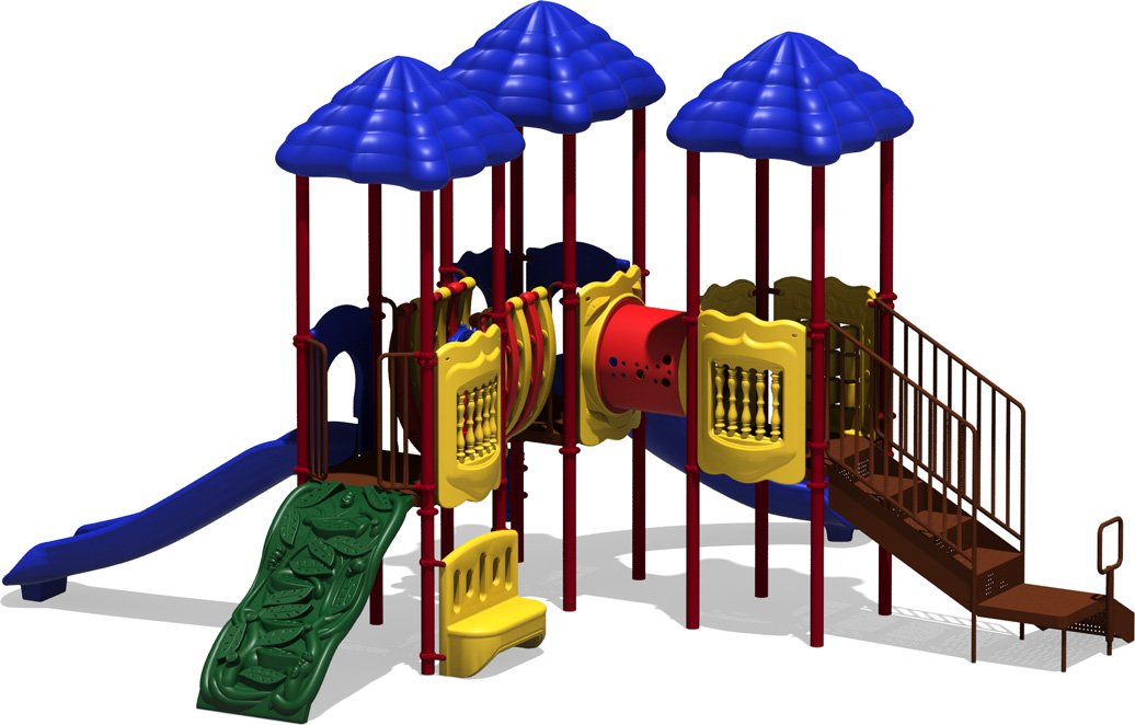 Scoreboard - Primary Color Scheme - back View - Commercial Playground Equipment
