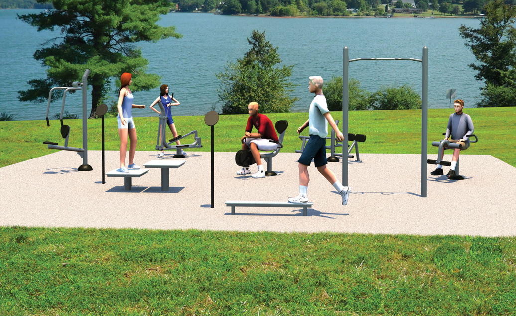 Medium Fitness Kit - Outdoor Fitness Equipment - American Parks Company