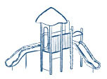 Commercial playground icon